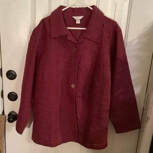 CJ Banks Burgundy jacket